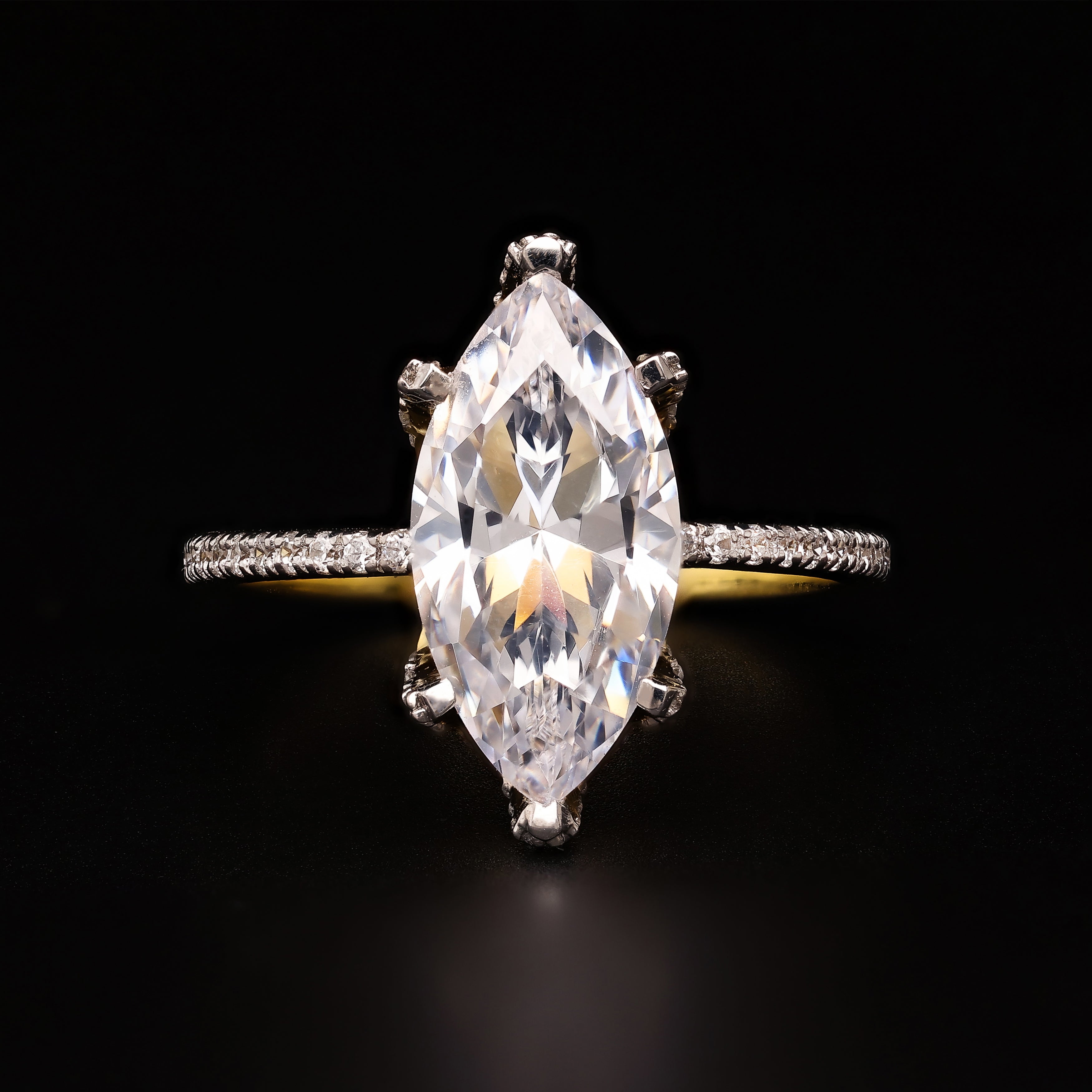 Marquise Pave Luminé – Two-Tone Spark