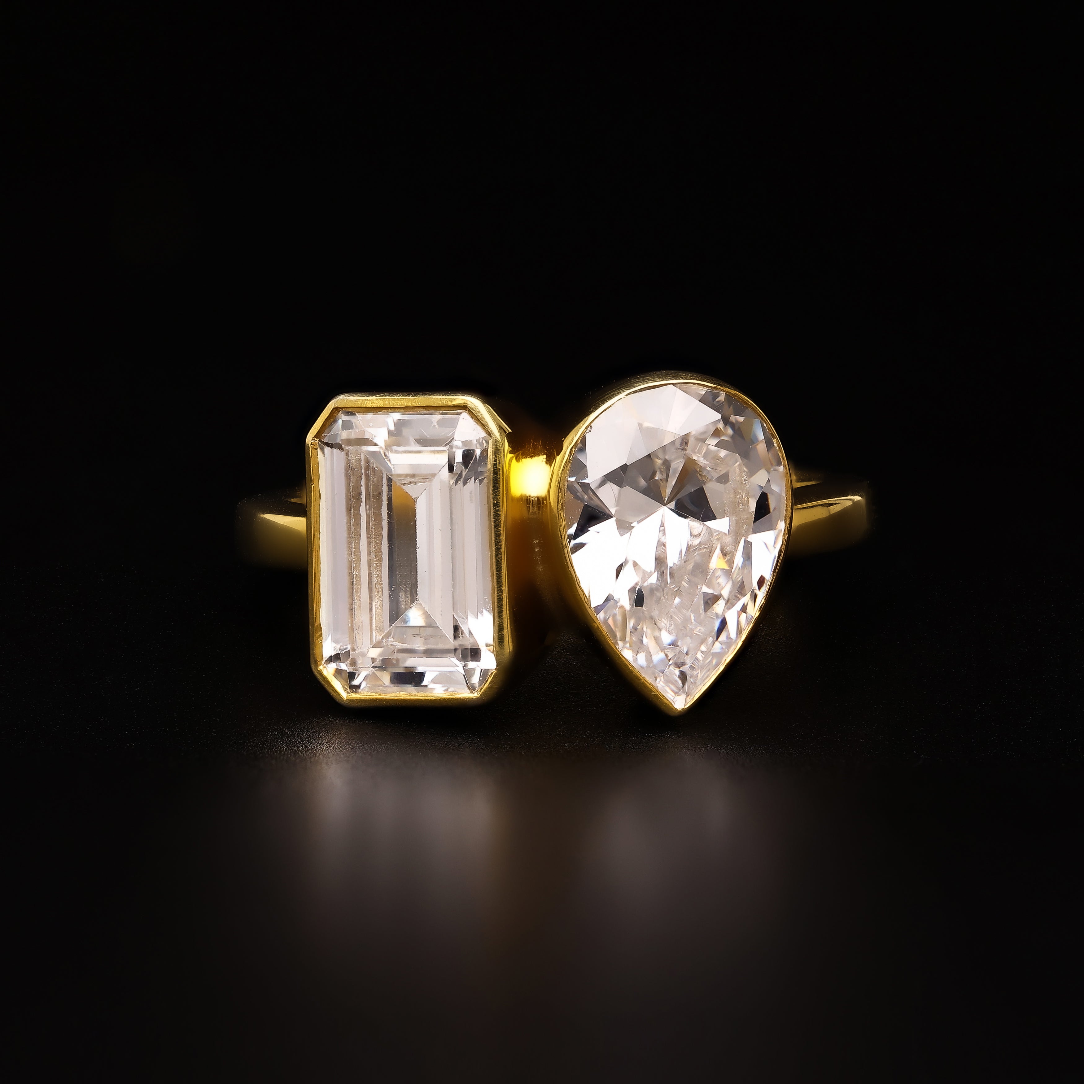 Toi et Moi Dual Enchantment Bezel Ring