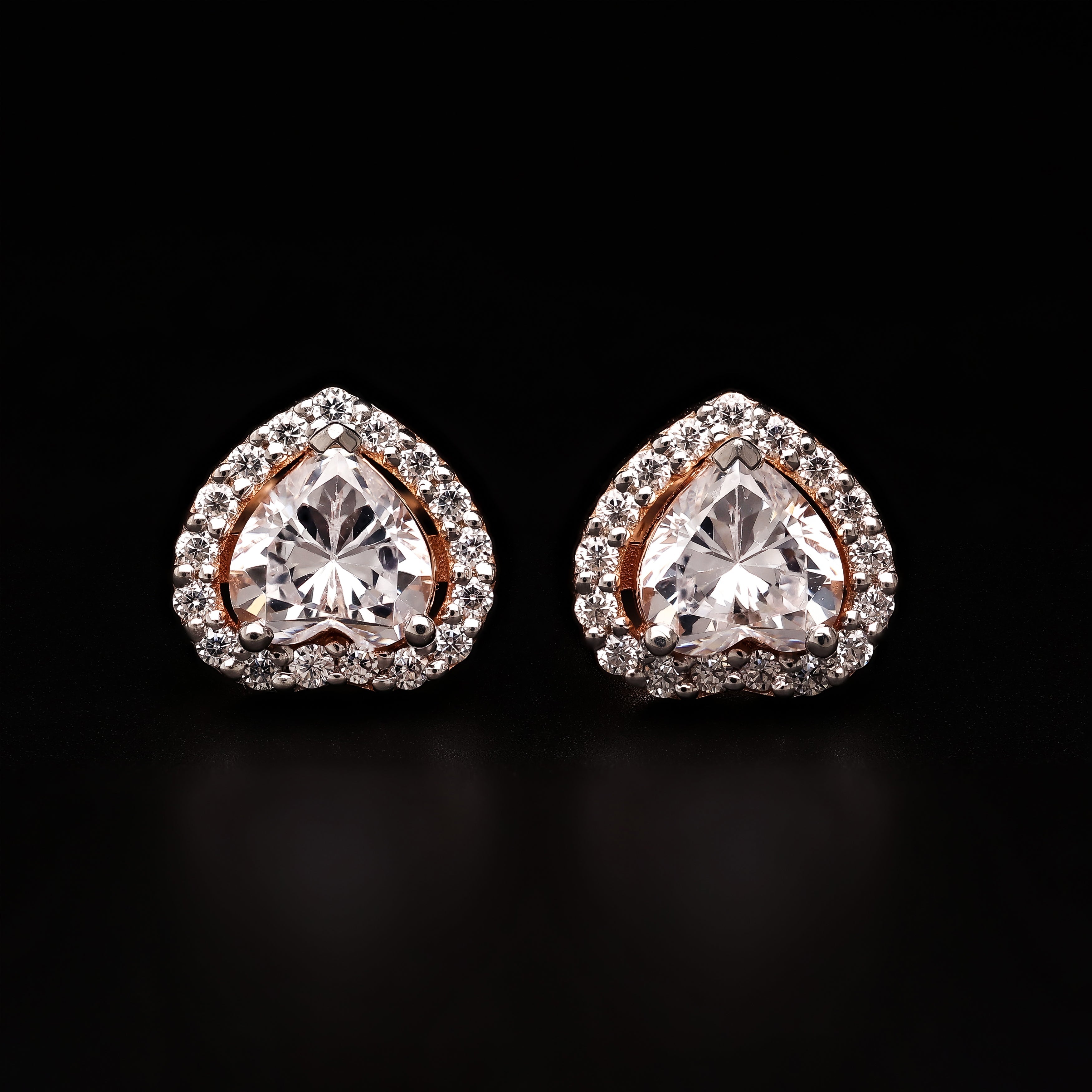 Heart Halo Studs – Celestial Butterfly