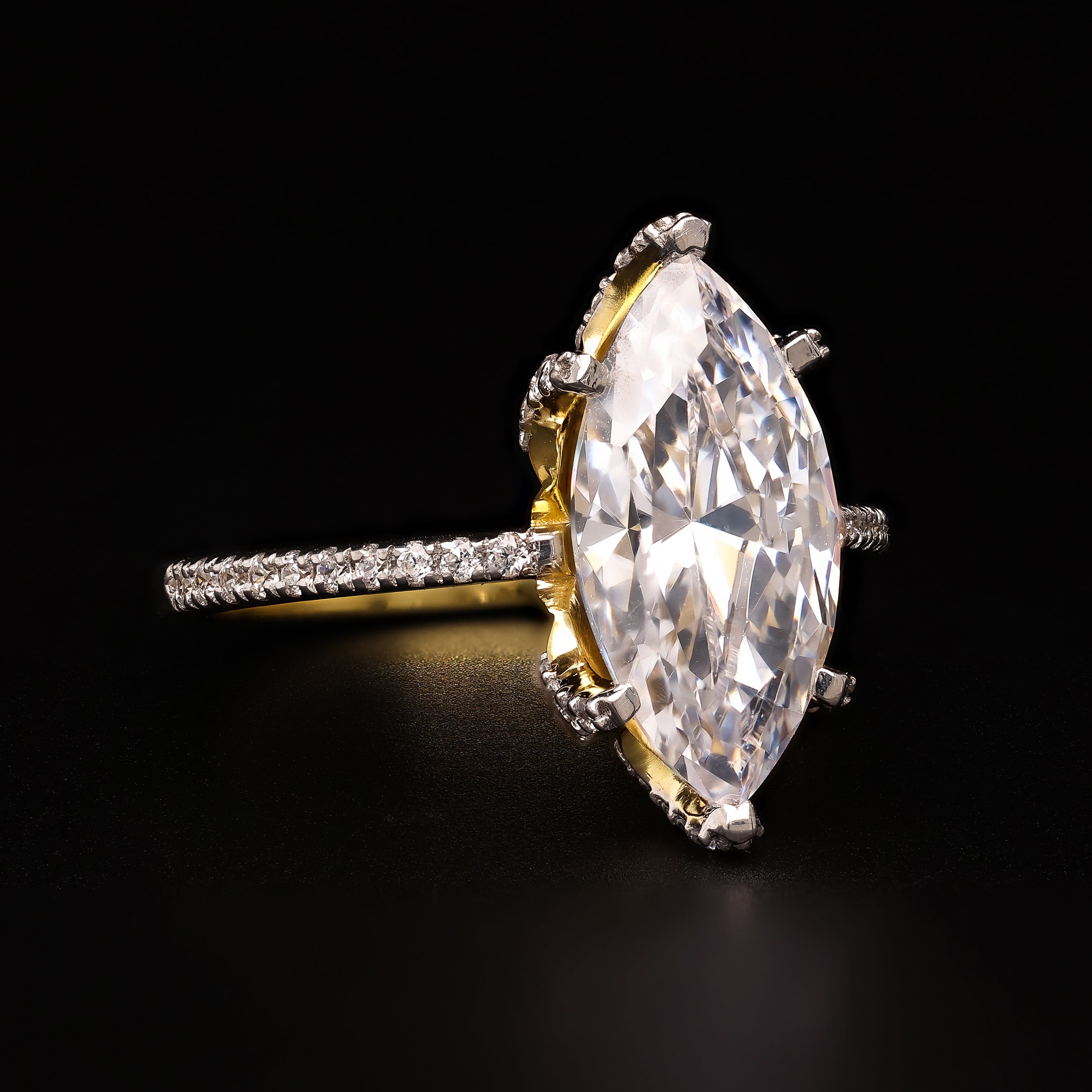 Marquise Pave Luminé – Two-Tone Spark