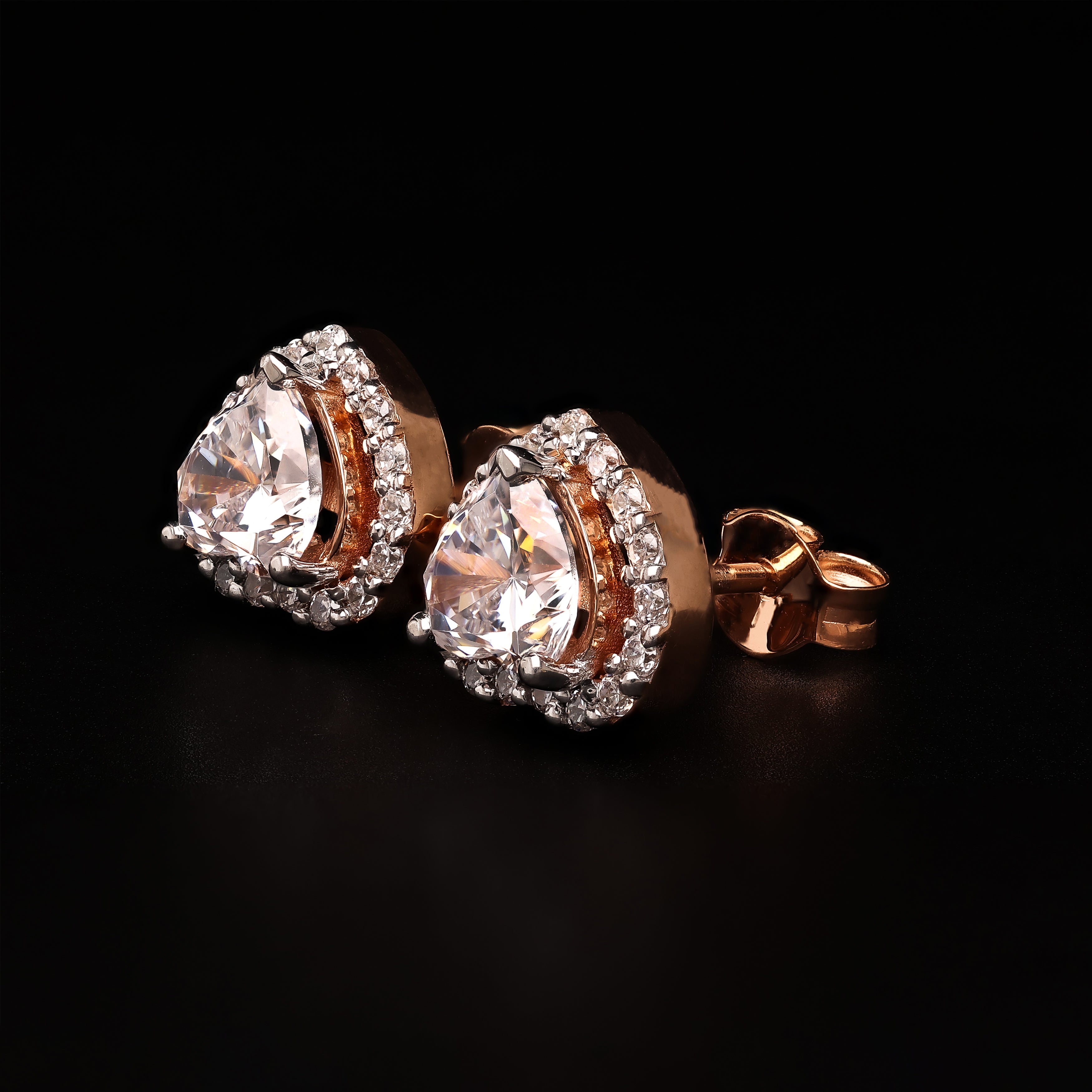 Heart Halo Studs – Celestial Butterfly
