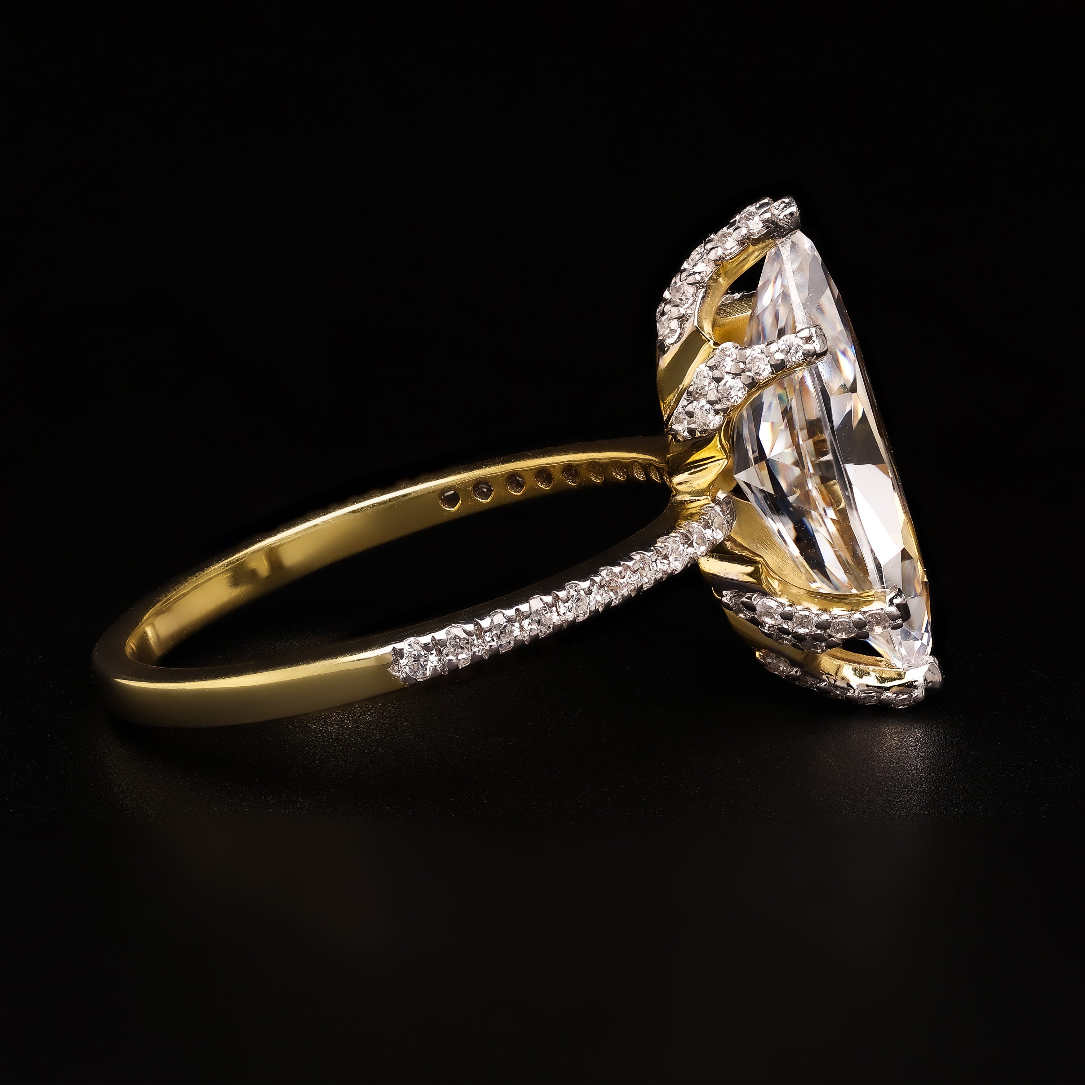 Marquise Pave Luminé – Two-Tone Spark