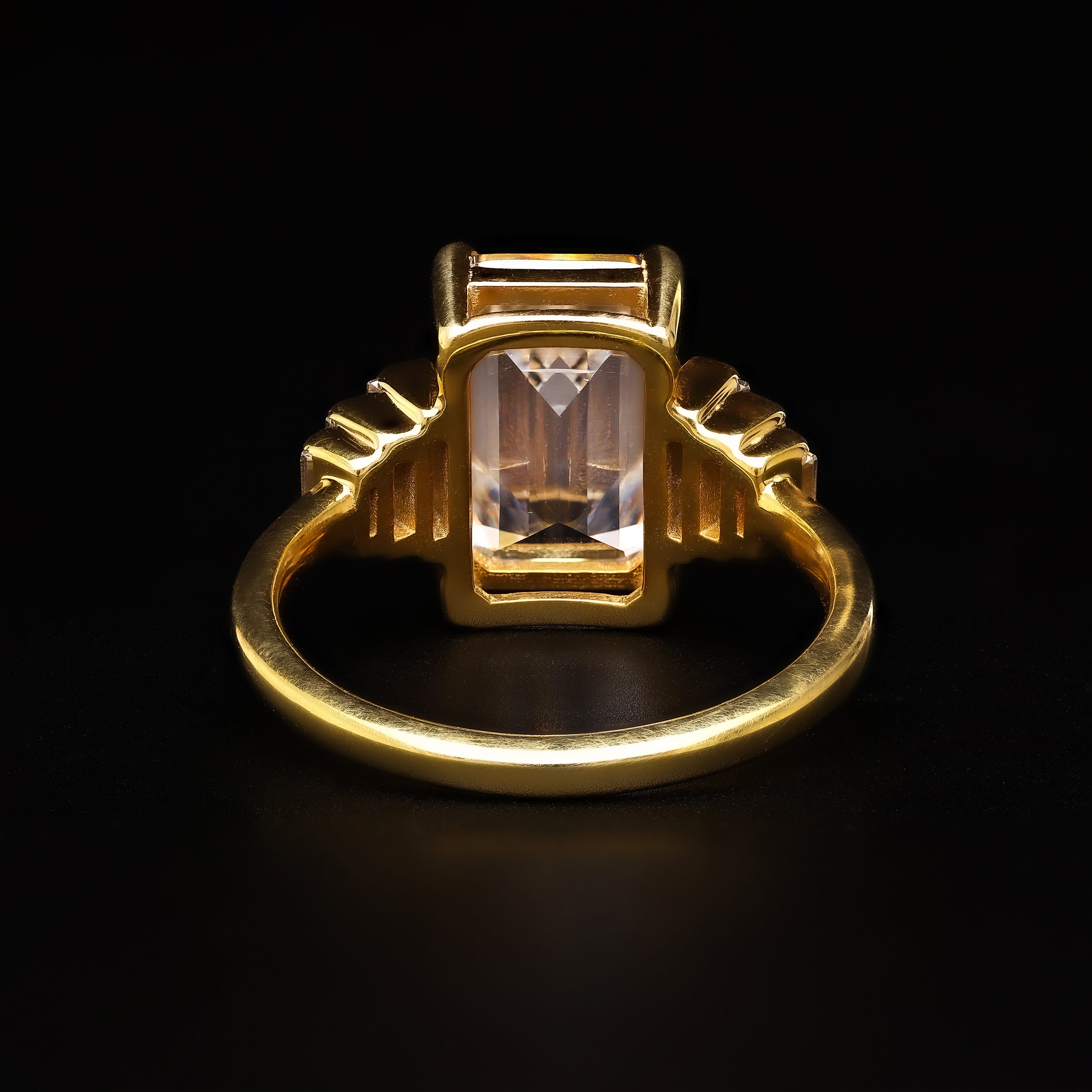 Regal Step-Cut Baguette Ring