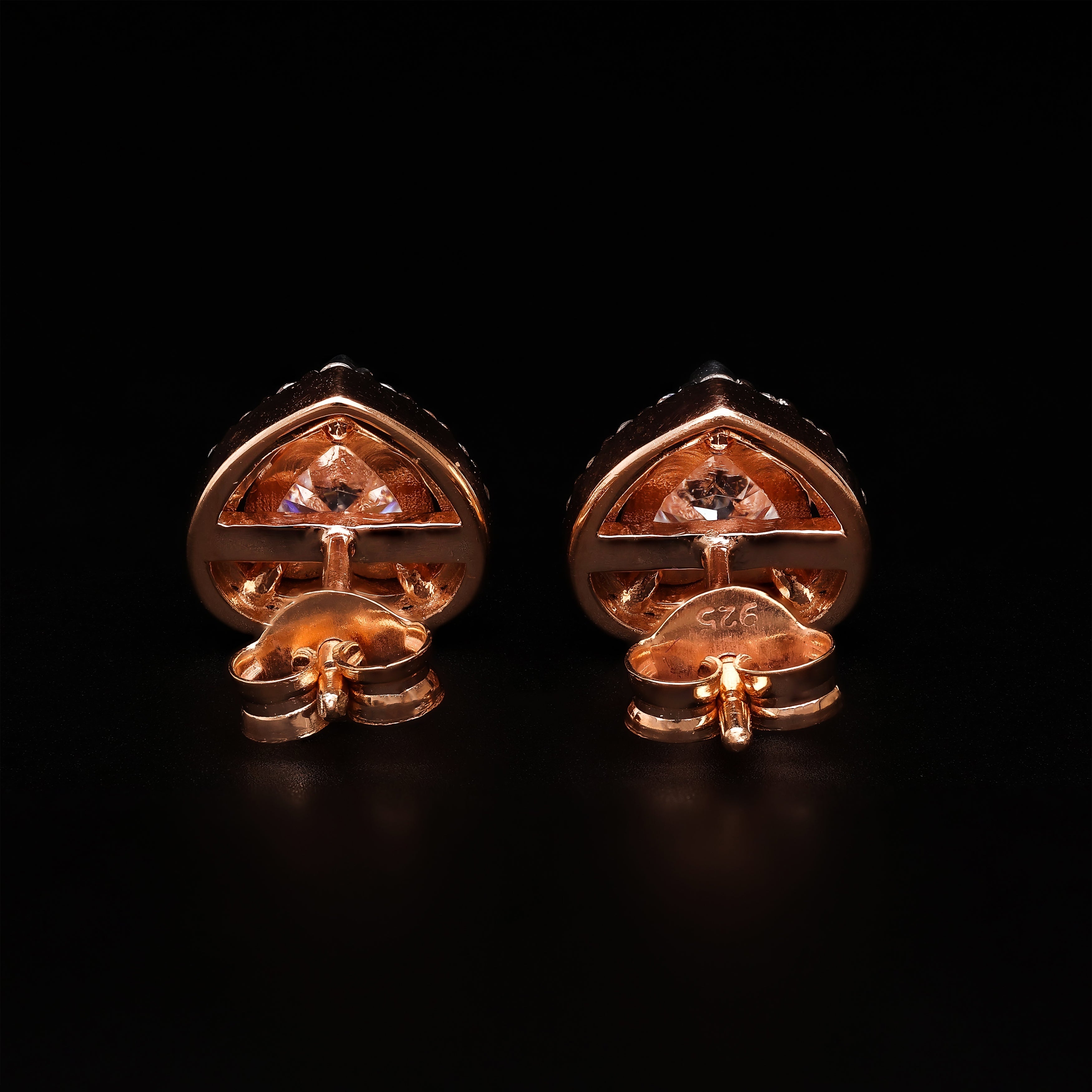 Heart Halo Studs – Celestial Butterfly