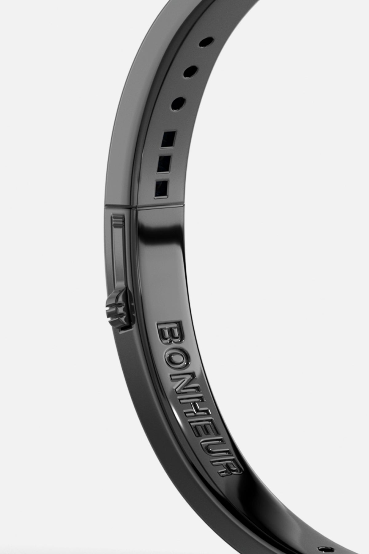 Blue Bonheur Morse Code Bangle