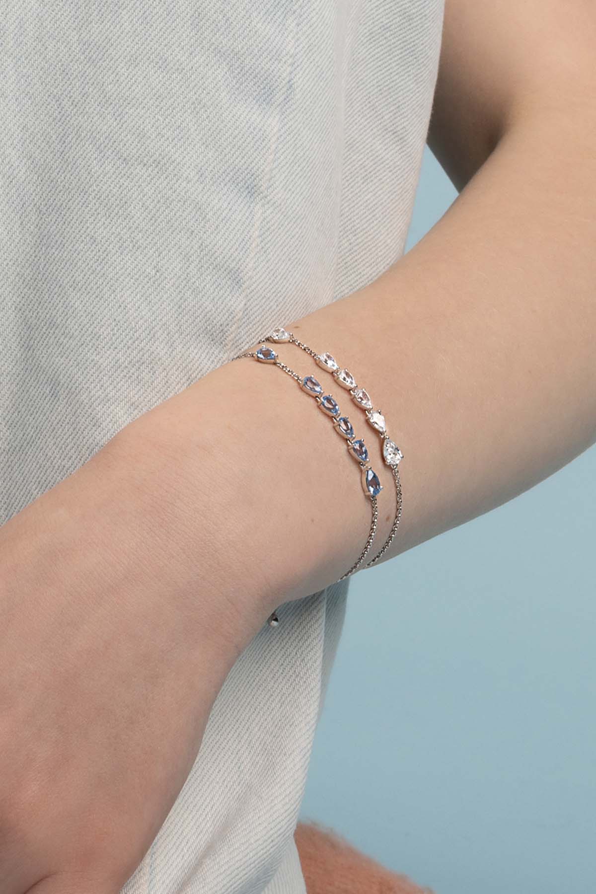 Aqua Drop Adjustable Bracelet