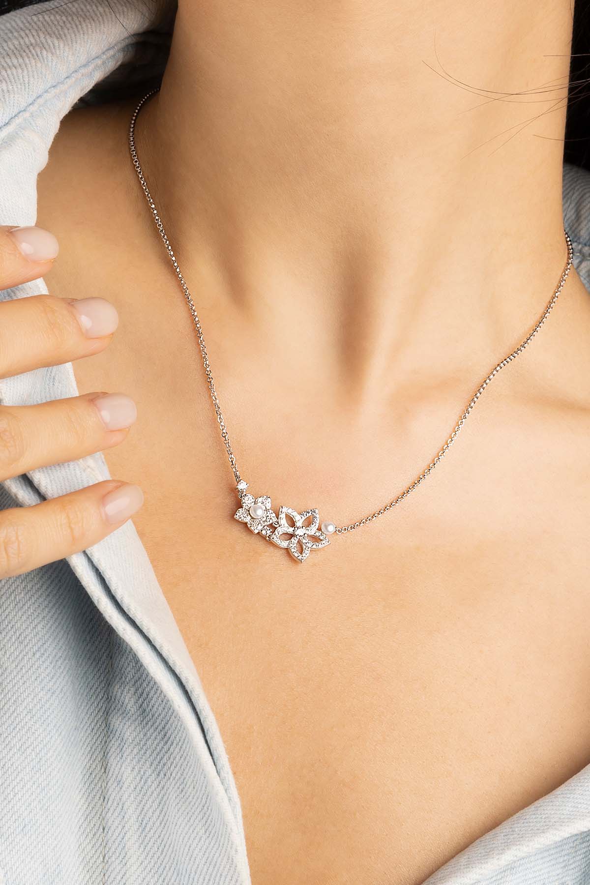 Pearl Blossom Adjustable Necklace