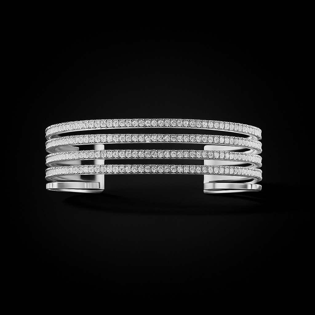 Linear Pavé Bangle