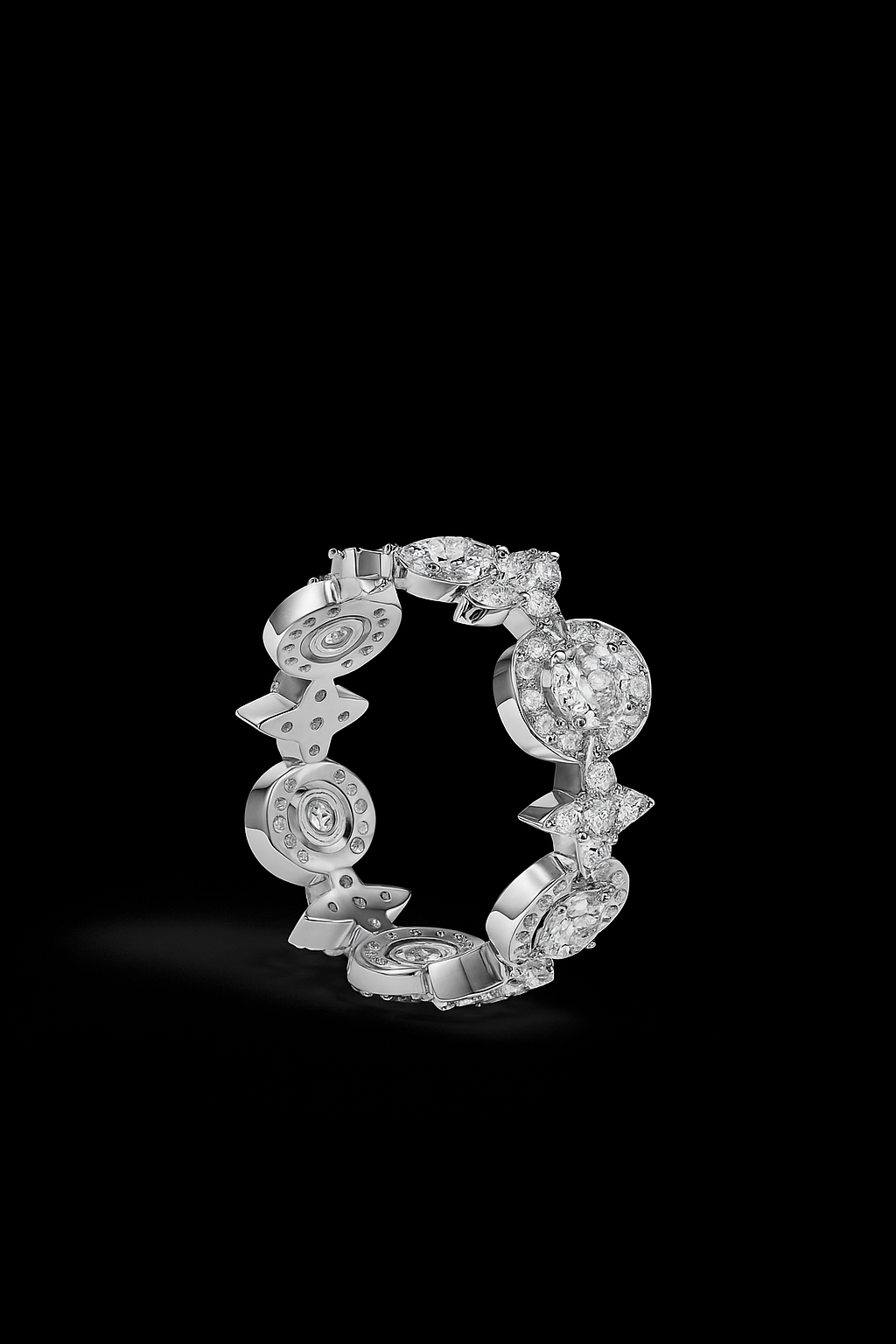 Météorites & Circles Ring