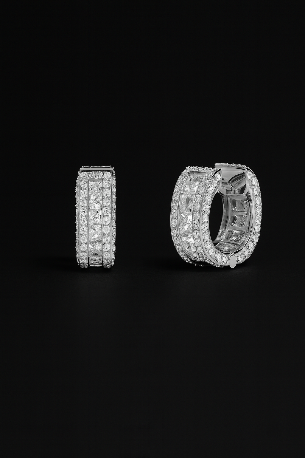 Mini Pavé Hoop Earrings