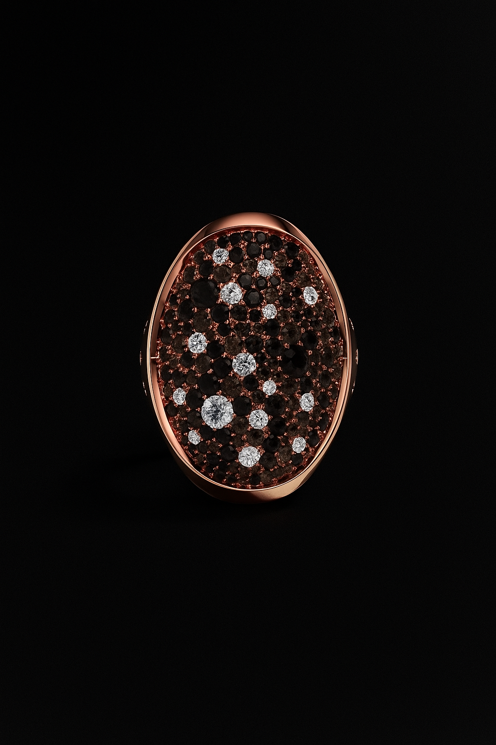 Pavé Chocolate Rose Gold Ring