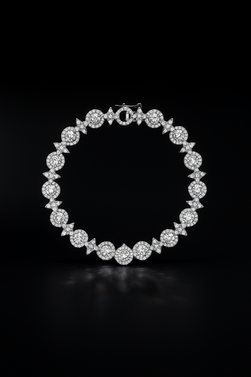 Pavé Météorites & Circles Bracelet