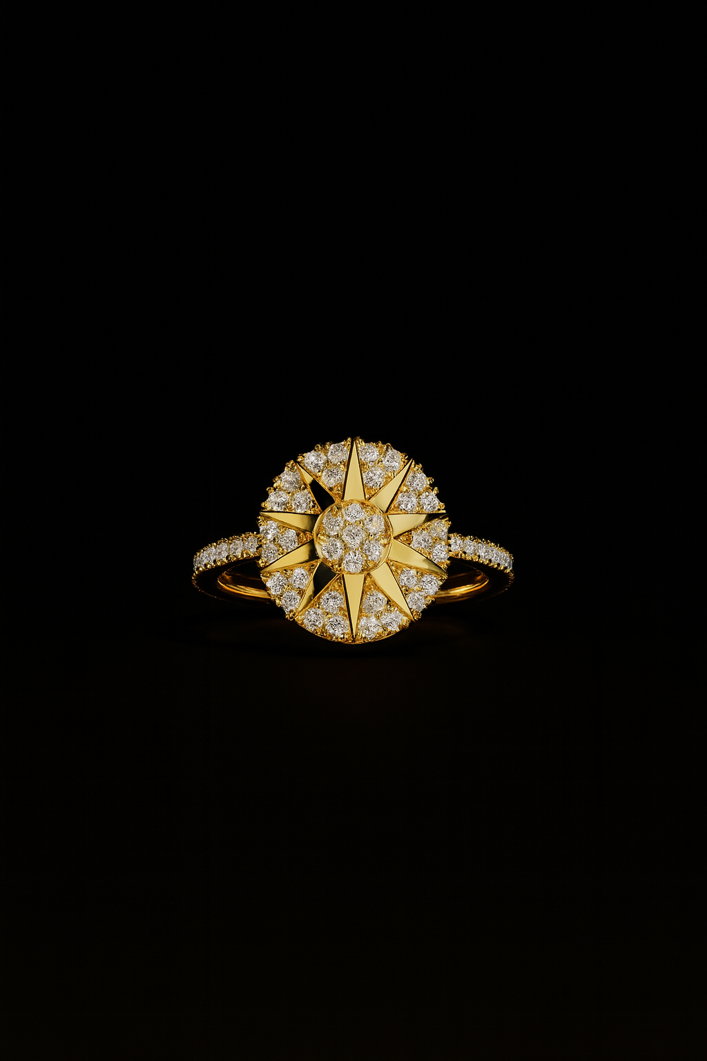 Soleil Pavé Ring
