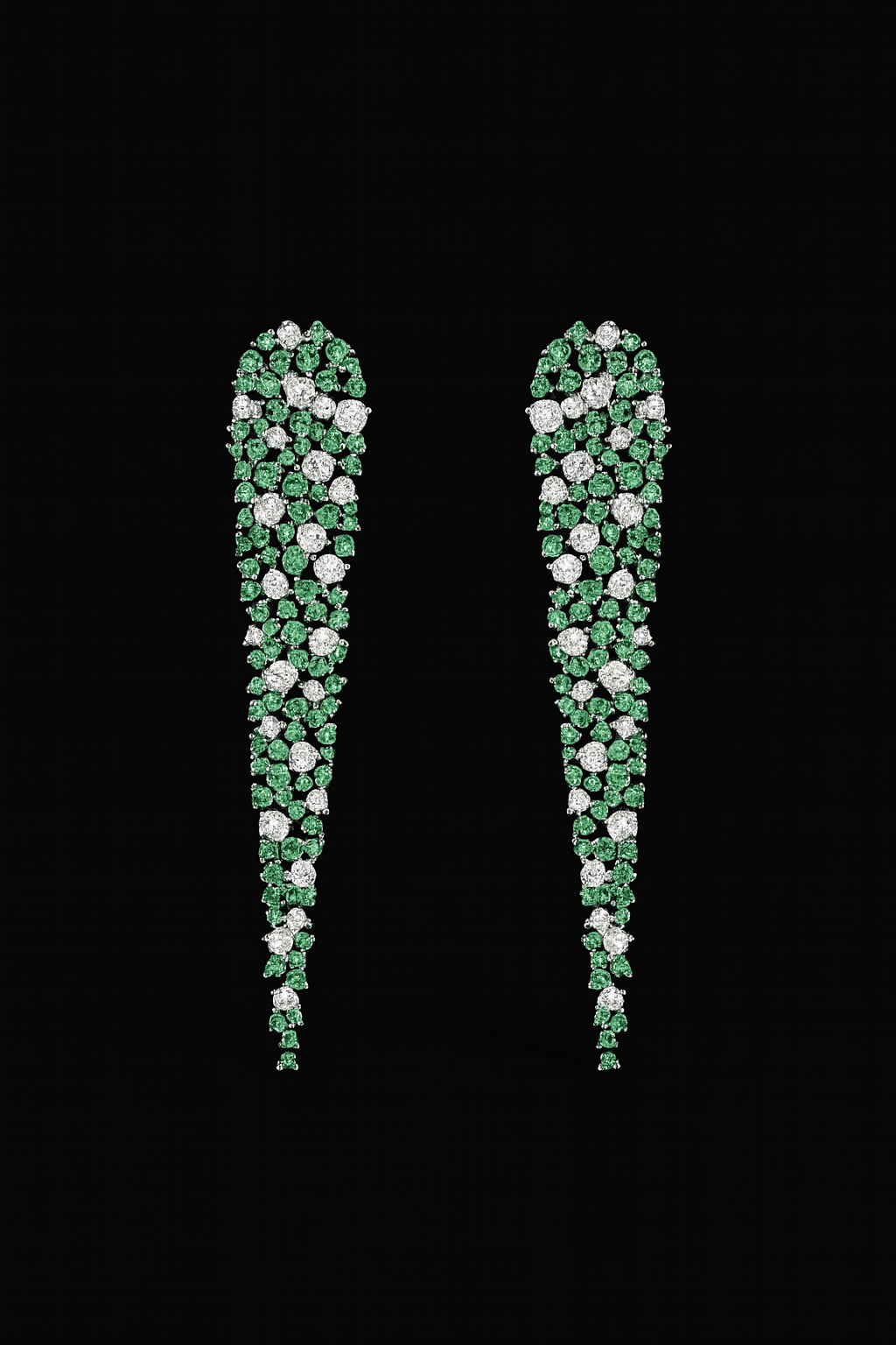 Statement Pastel Green Drop Earrings