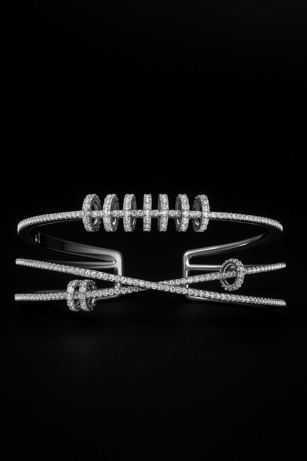 Triple Cuff with Sliding Rings