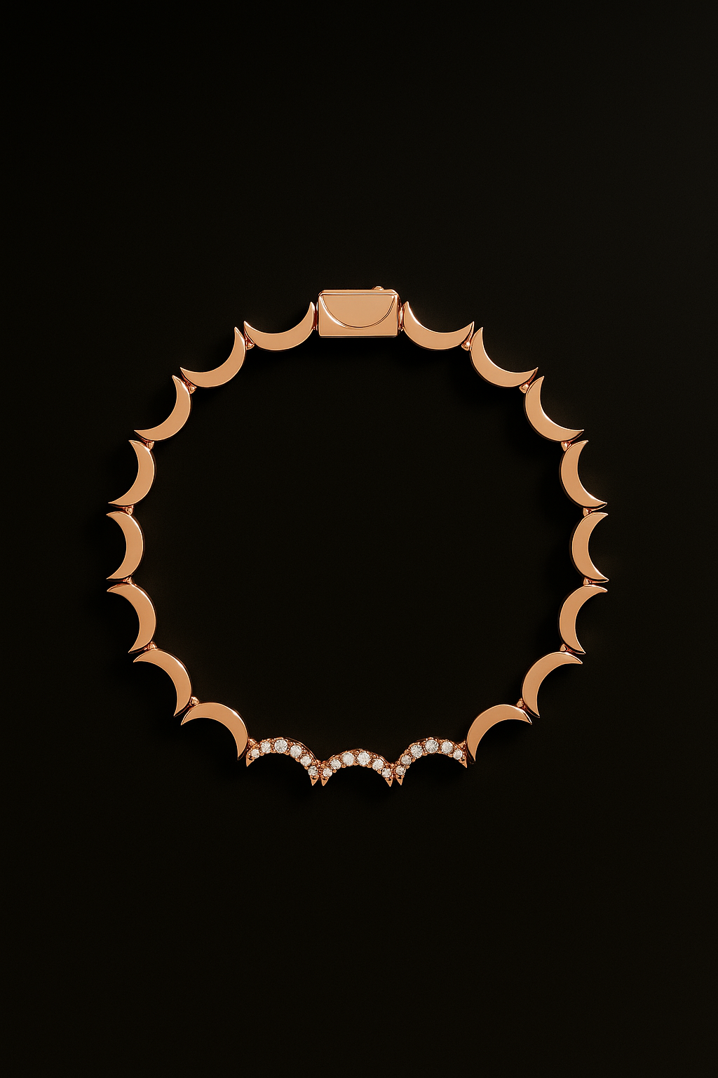 Wavy Rose Gold Bracelet