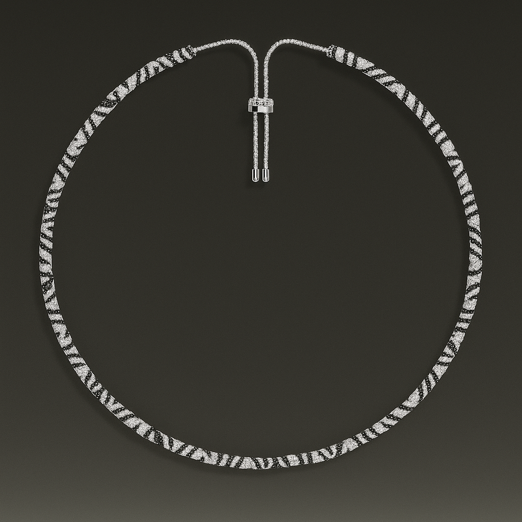 Zebra Adjustable Necklace