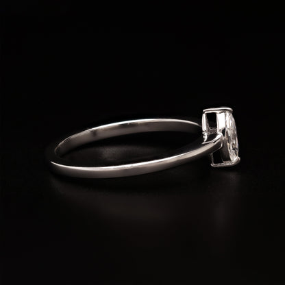 Minimalist Marquise – Sleek Solitaire Ring
