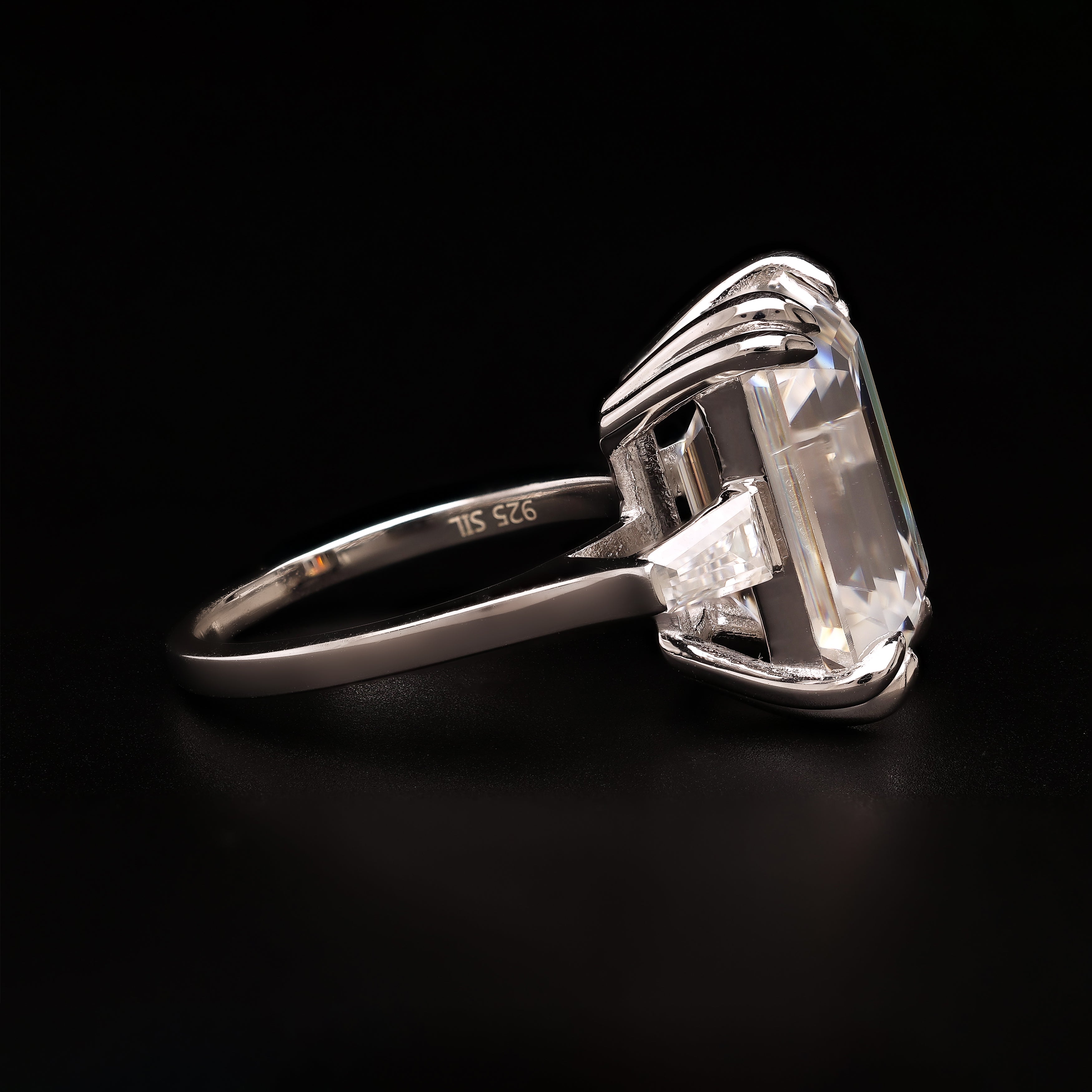 Emerald Baguette Brilliance – A Three-Stone Statement