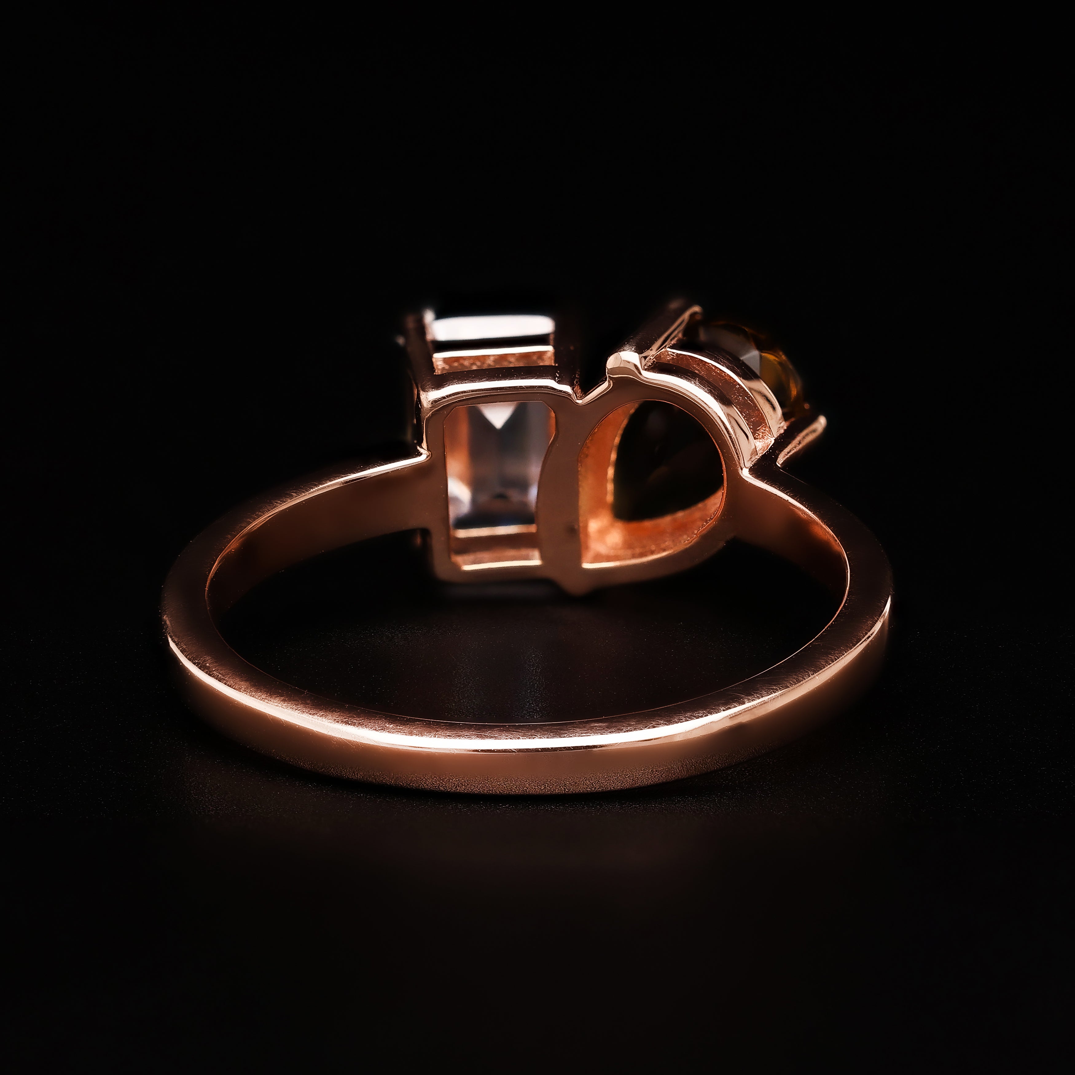 Toi et Moi – Smoky Quartz & Emerald-Cut Duo