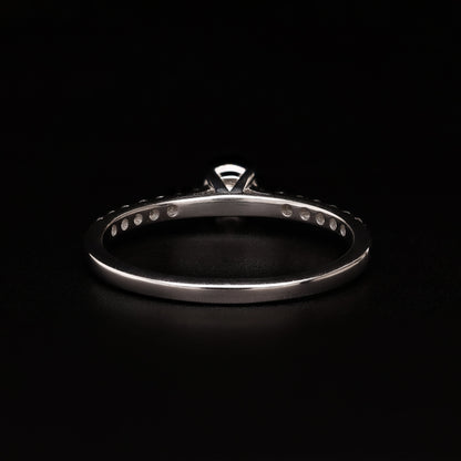 Dazzling Pave Promise – Modern Solitaire Signature
