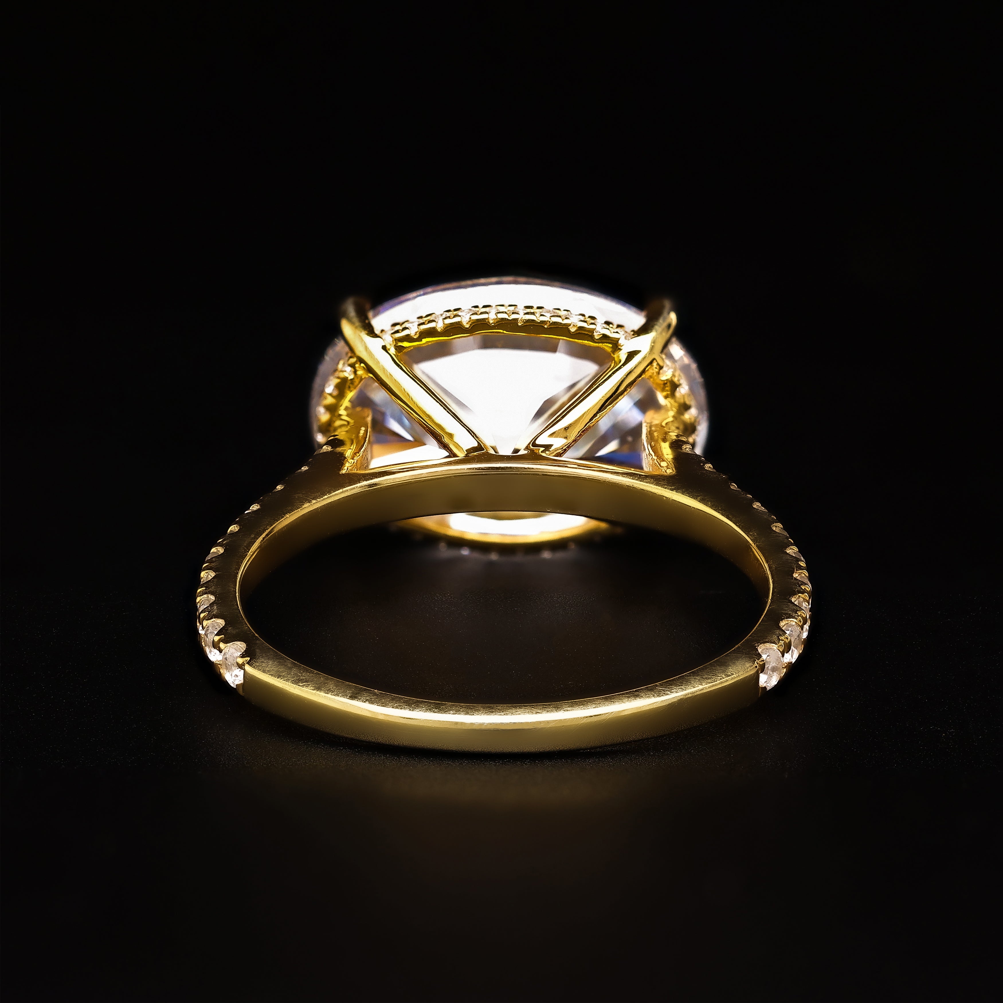 The Eternal Oval Spark – Pave & Hidden Halo