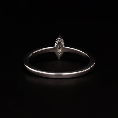 Minimalist Marquise – Sleek Solitaire Ring