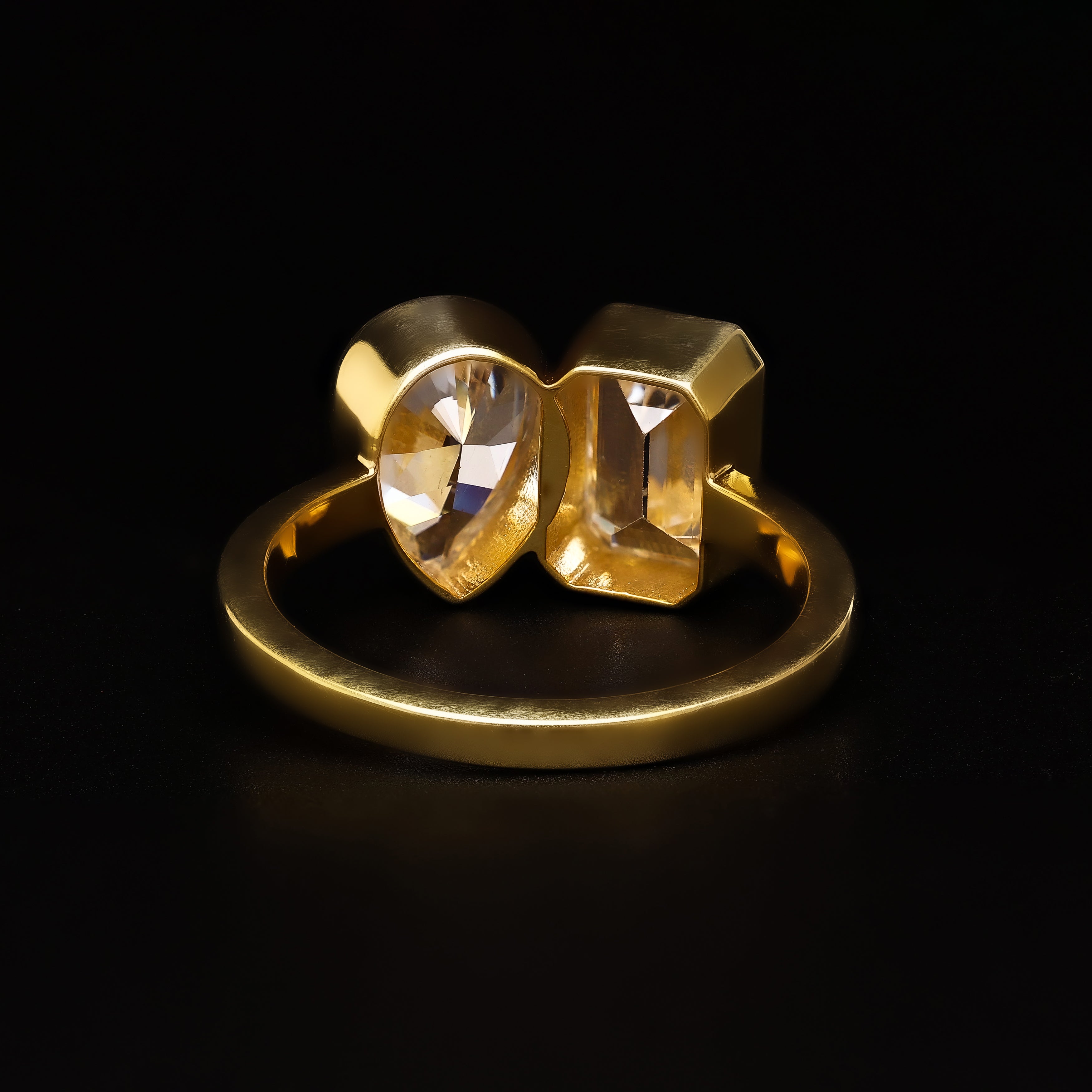 Toi et Moi Dual Enchantment Bezel Ring