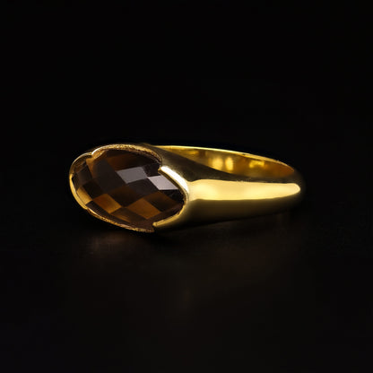 The East-West Smoky Bezel Solitaire