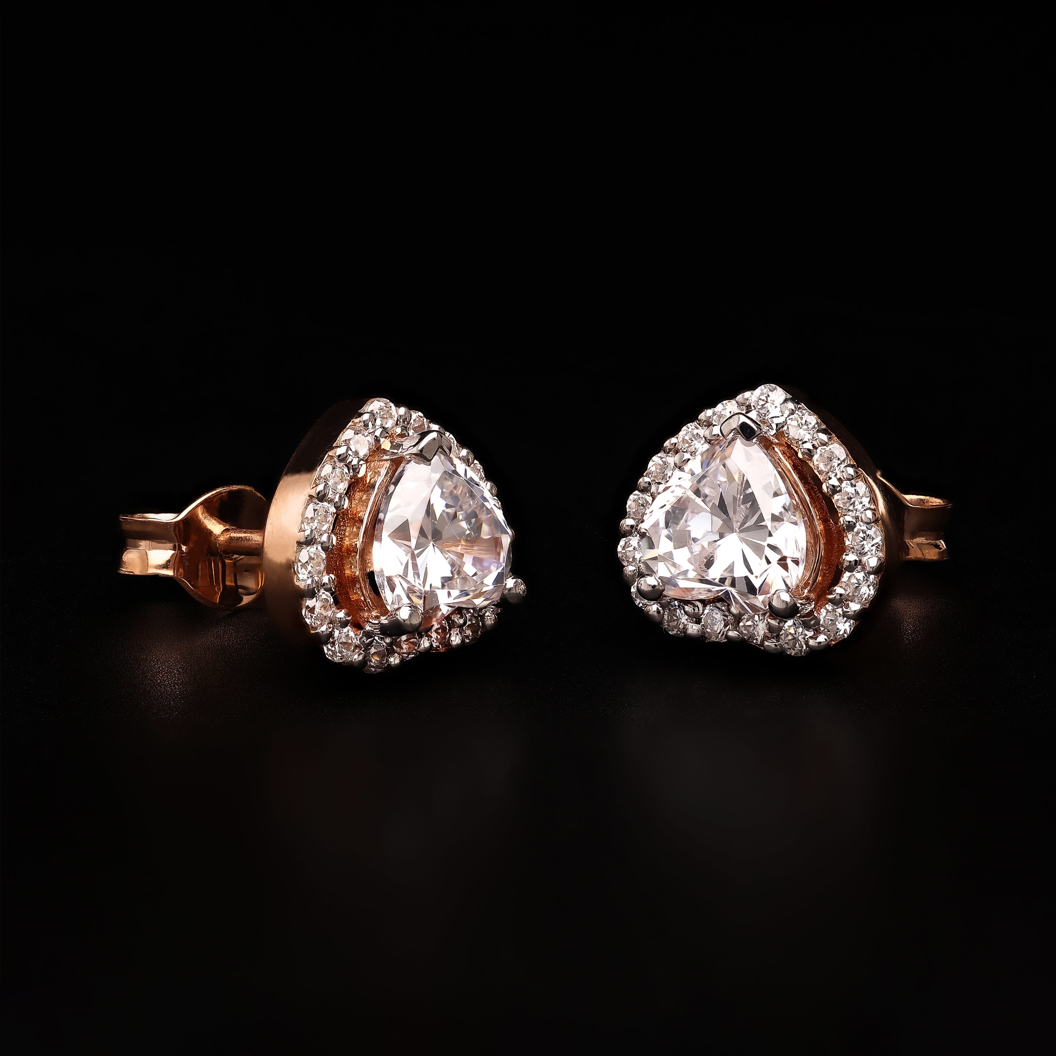 Heart Halo Studs – Celestial Butterfly