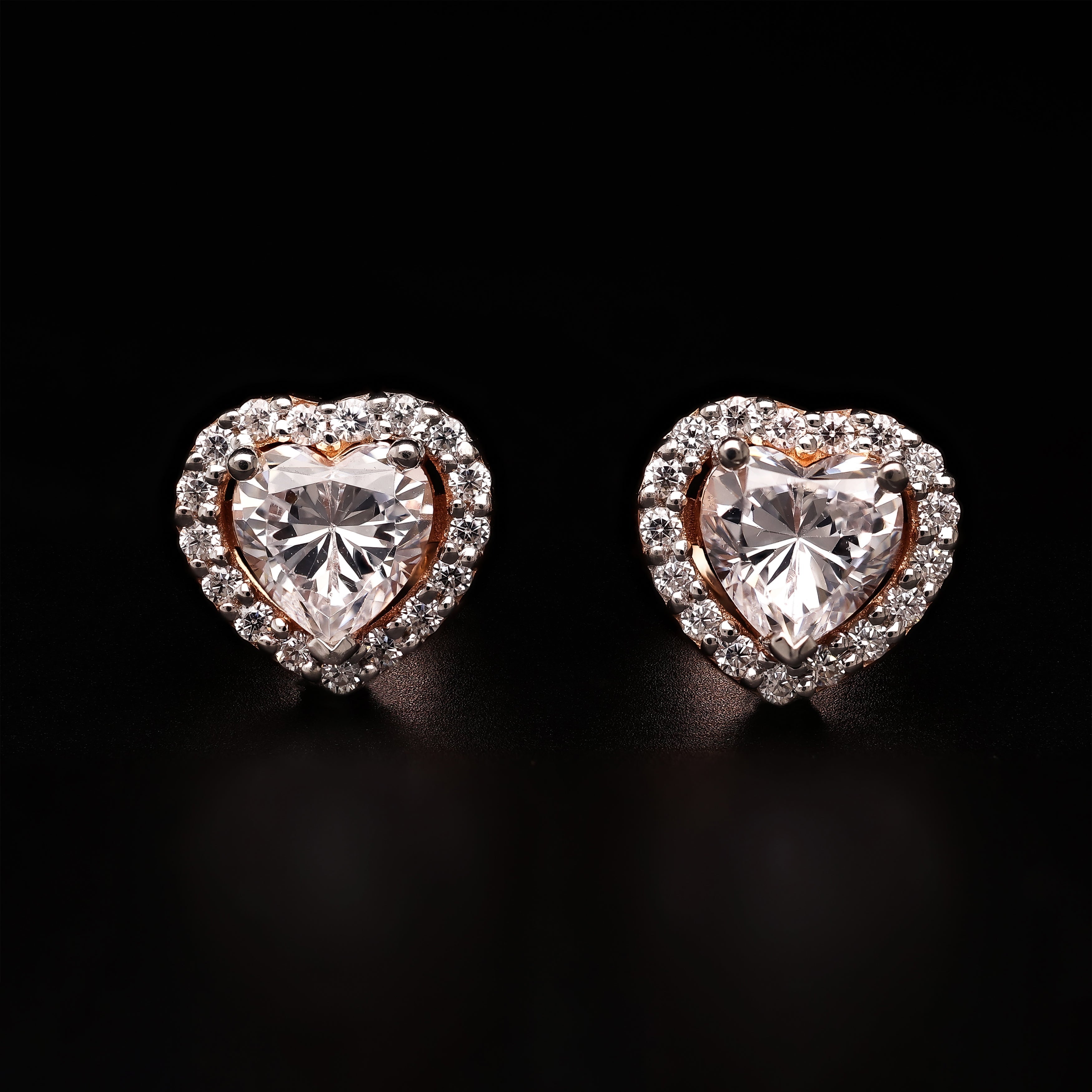 Heart Halo Studs – Celestial Butterfly