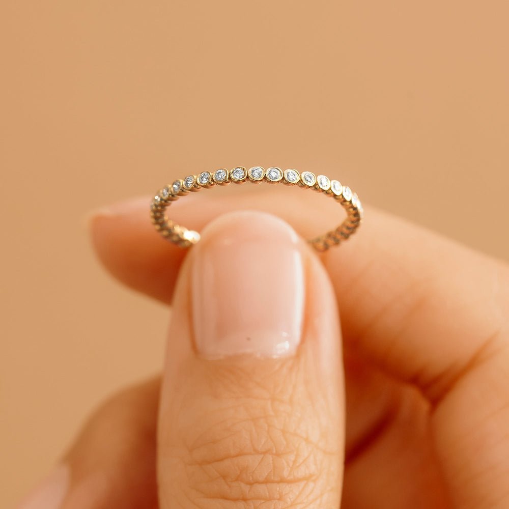 Diamond Solid Gold Eternity Ring