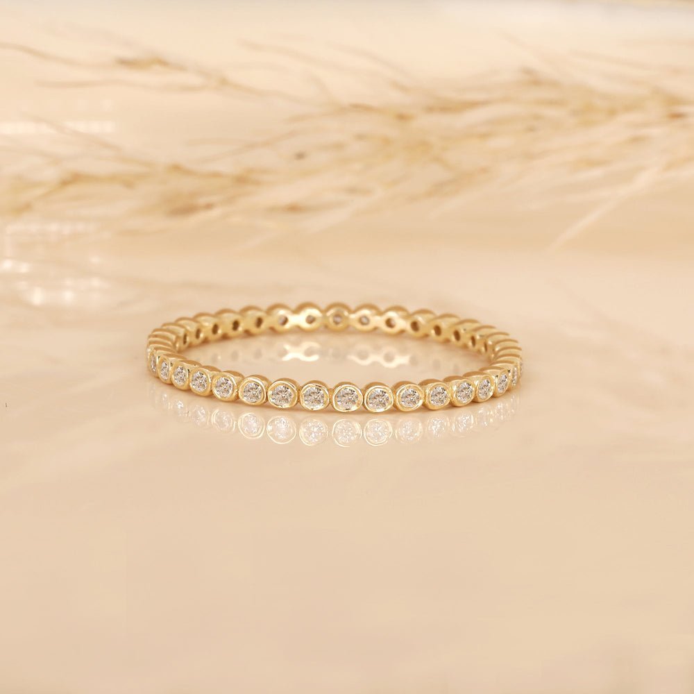 Diamond Solid Gold Eternity Ring