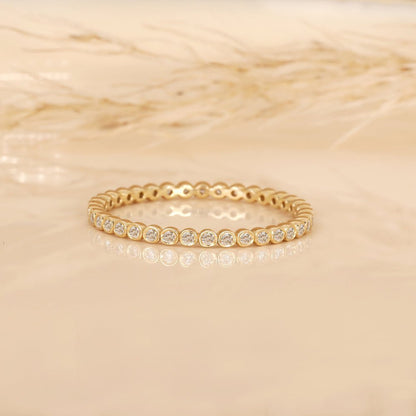 Diamond Solid Gold Eternity Ring