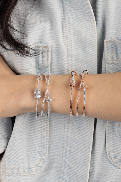 Triple cuff with sliding rings