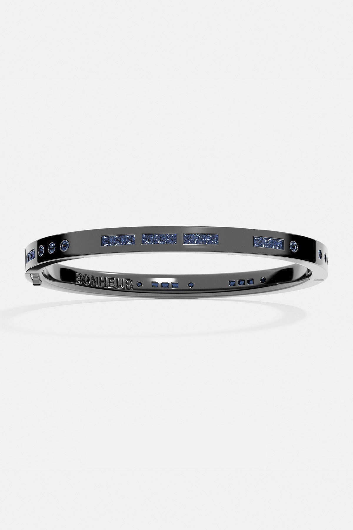 Blue Bonheur Morse Code Bangle