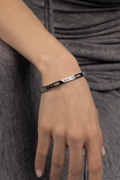 BONHEUR Morse Code Bangle