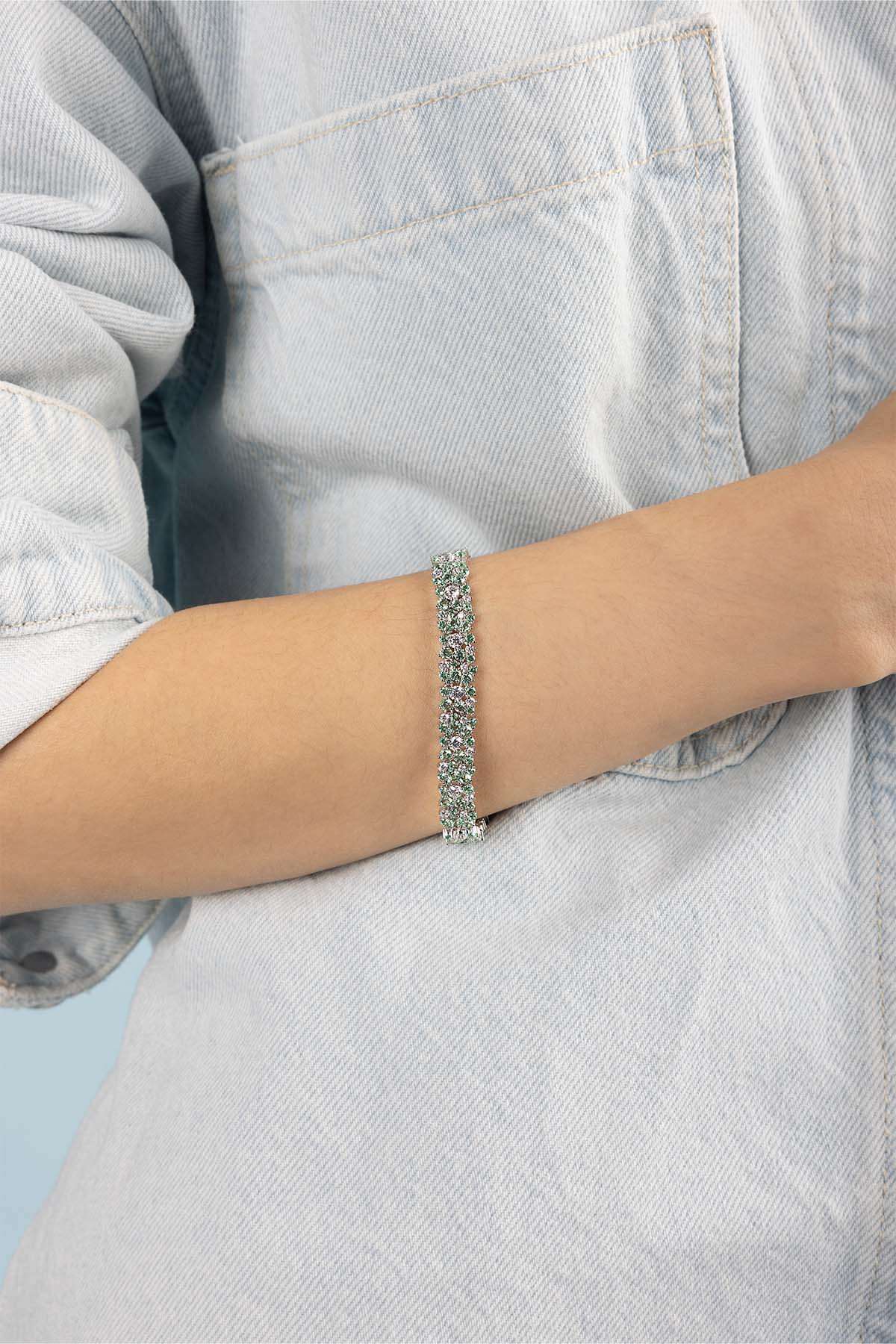 Pastel Green Drop Bracelet