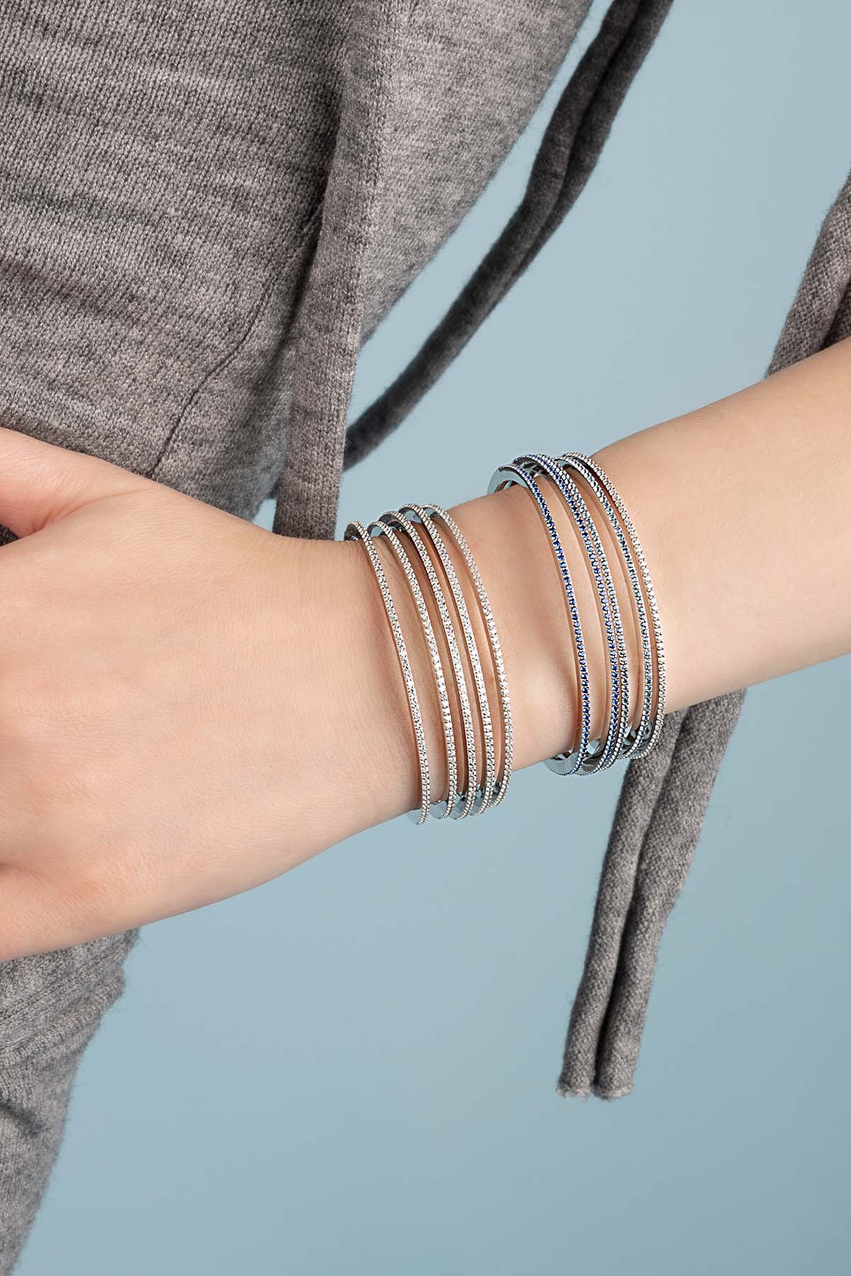 Linear Pavé Bangle
