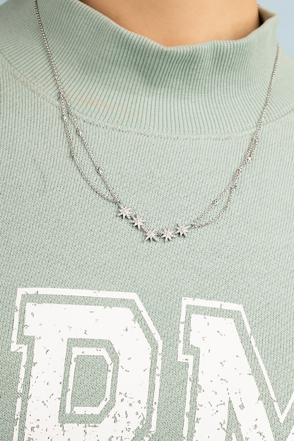 Météorites Double Chain Adjustable Necklace