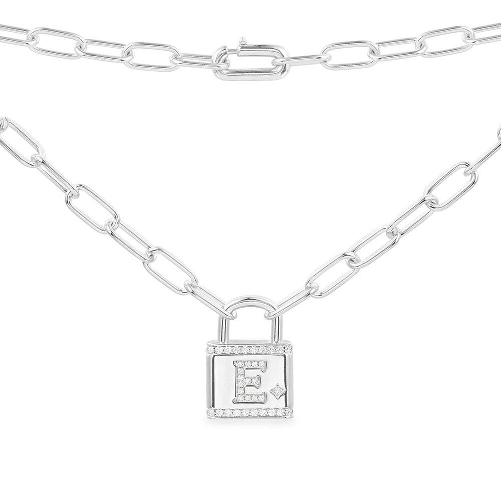 Alphabet Lock Necklace
