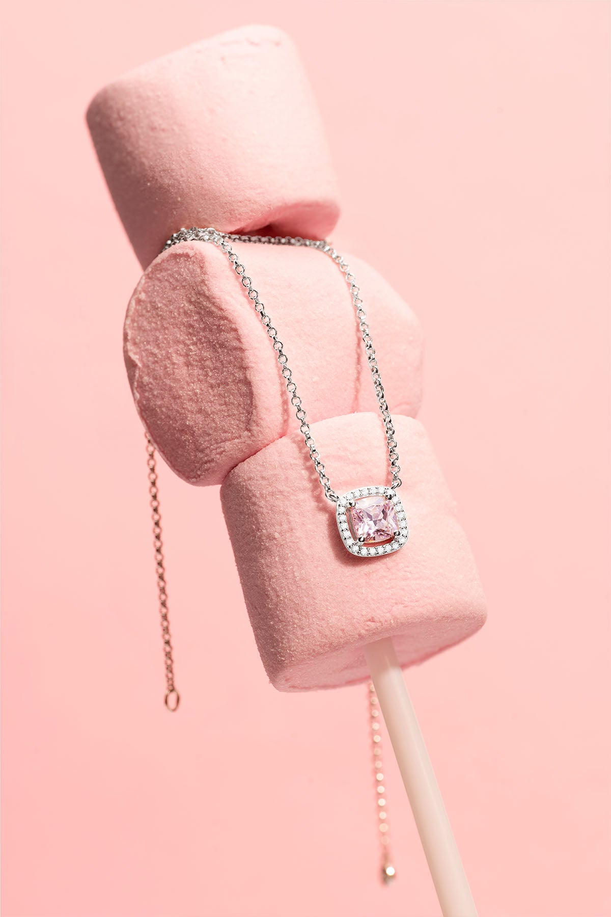 Rose Pavé Adjustable Necklace