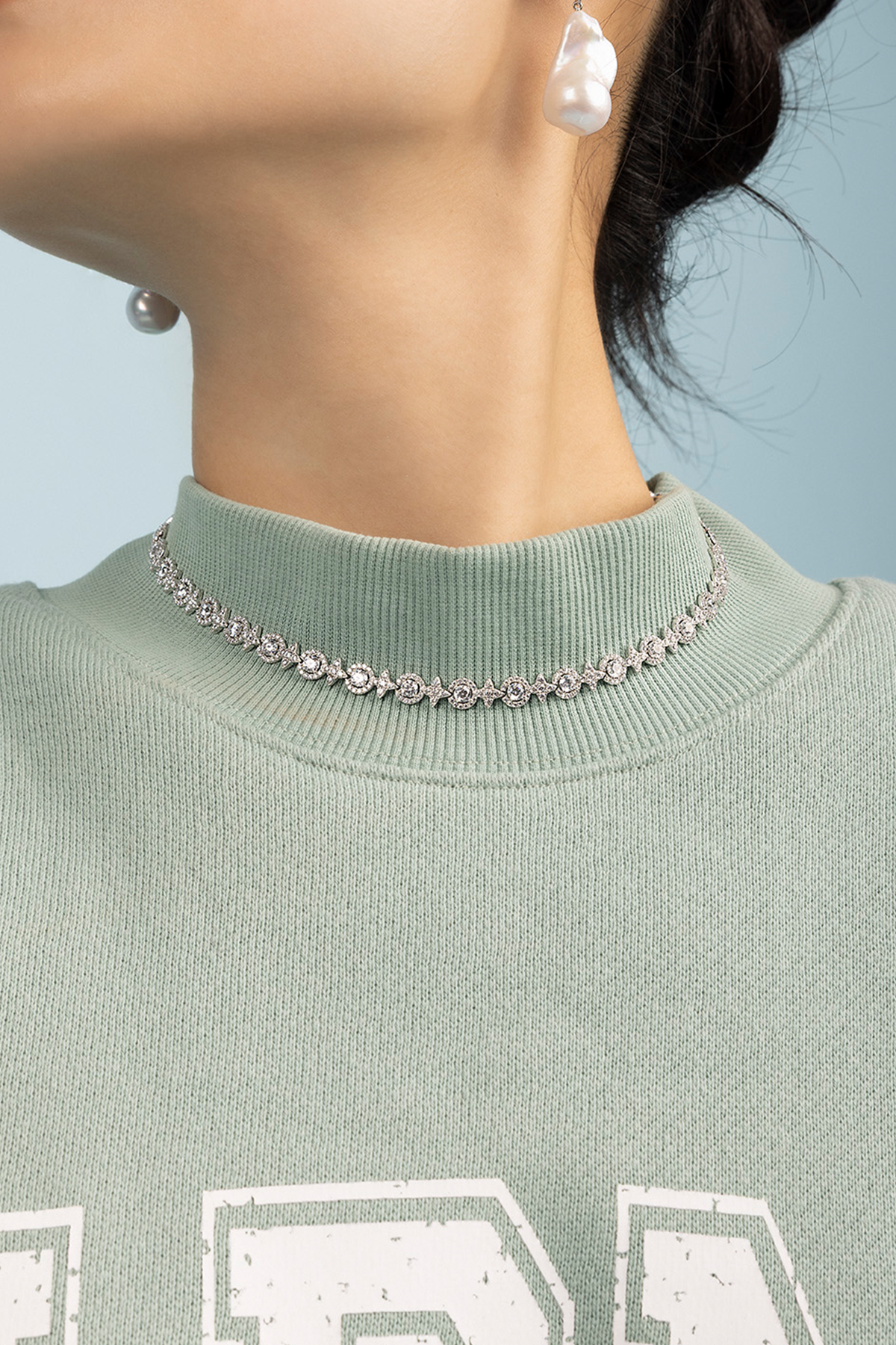 Pavé Météorites & Circles Choker