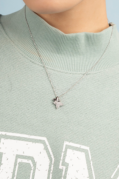 Météorites Silver Adjustable Necklace
