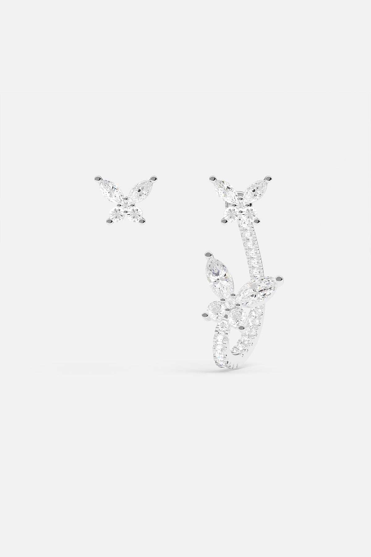 Asymmetric Butterfly Earrings