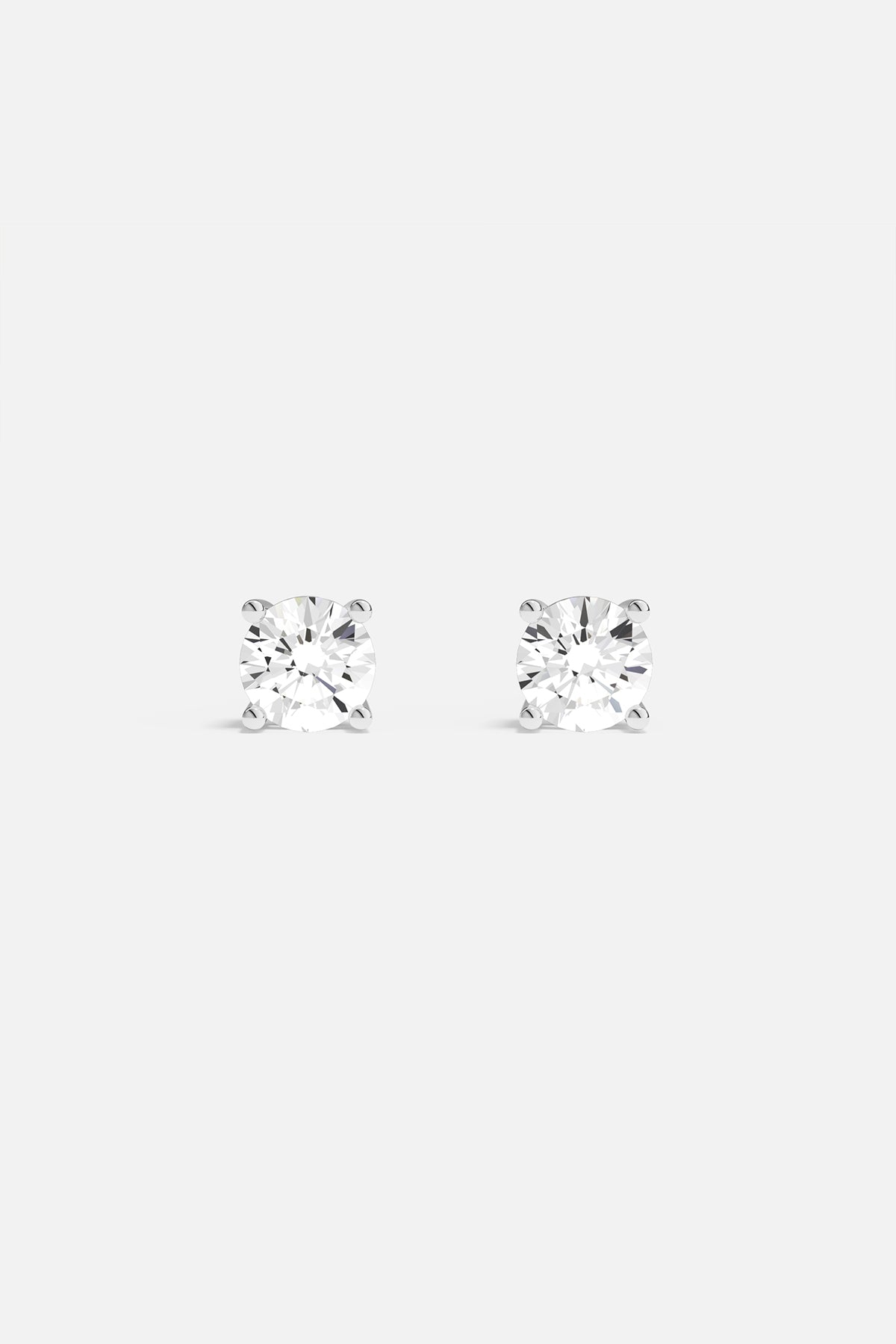 Round Stud Earrings