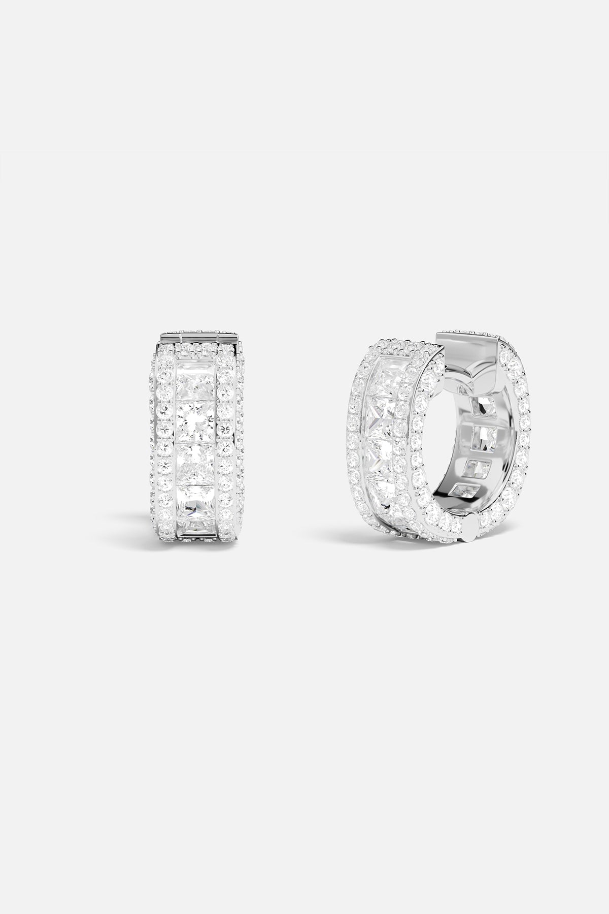 Mini Pavé Hoop Earrings