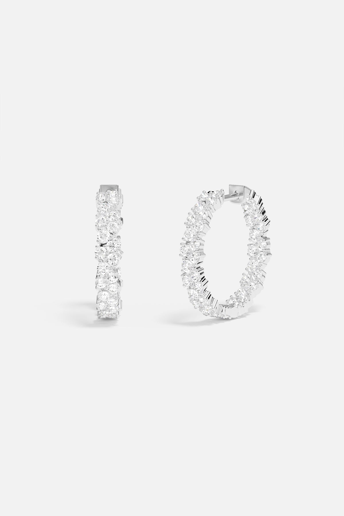 Pavé Hoop Earrings