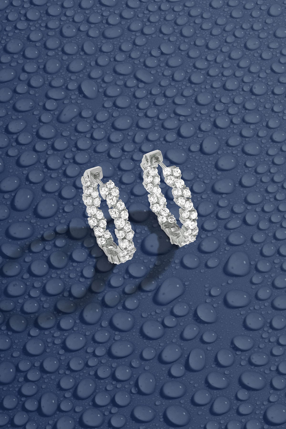 Pavé Hoop Earrings