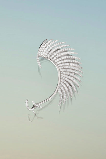 Palm Stud Earrings & Ear Cuff